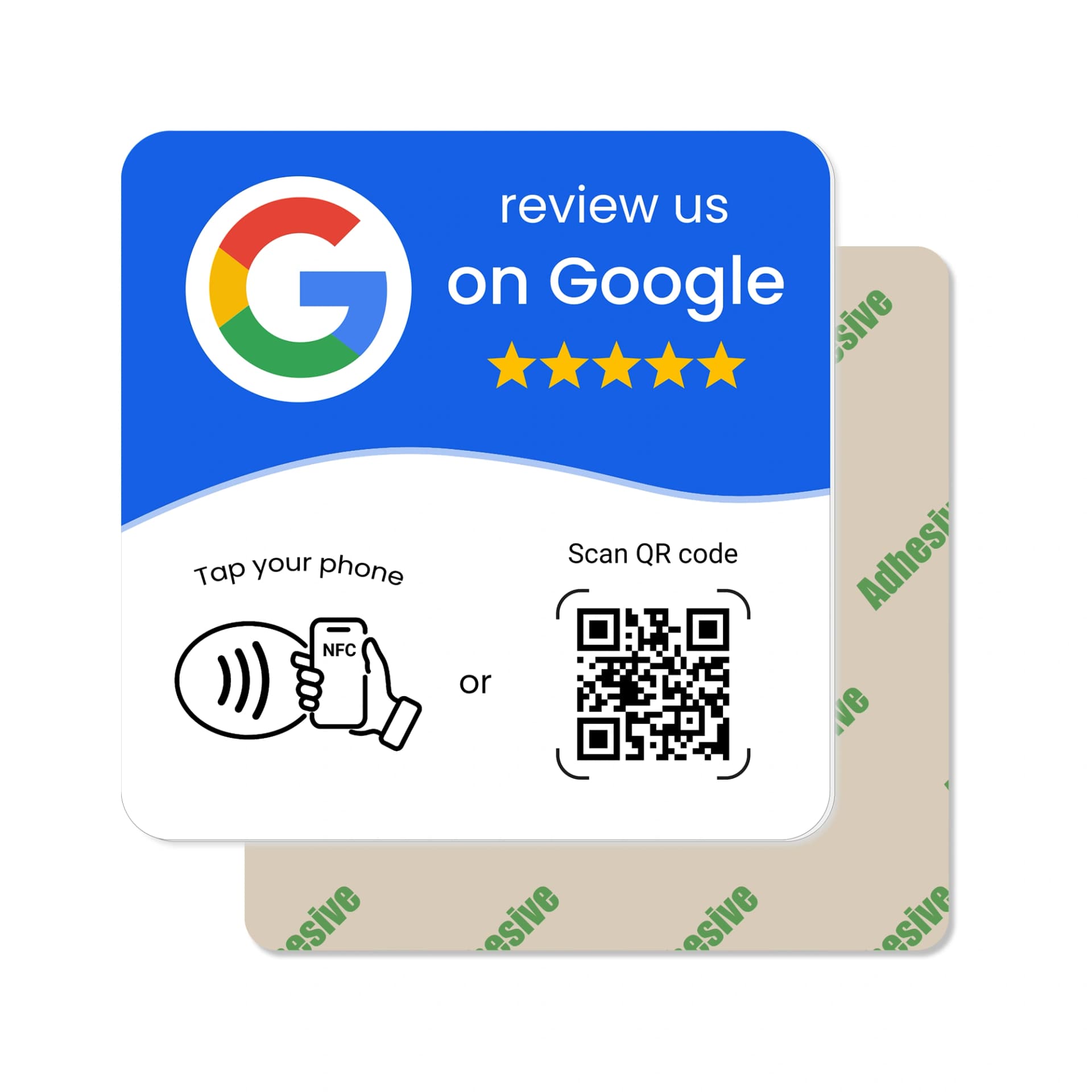 Modro-biela Google NFC plaketa