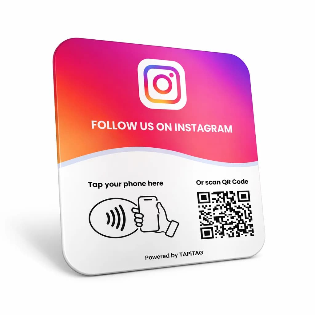 Instagram NFC plaketa